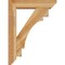 Ekena Millwork Merced Slat Rough Sawn Bracket w/ Offset Brace, Western Red Cedar, 6"W x 24"D x 32"H BKT0604X24X32MRC06RWR - alternate 2